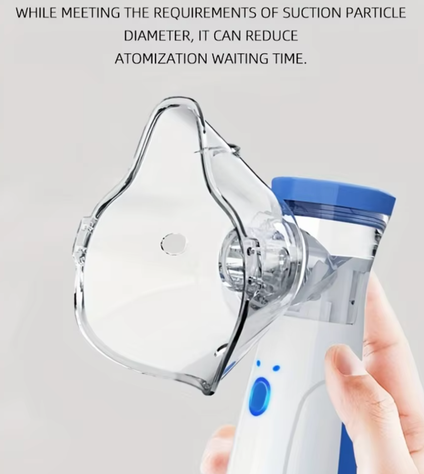 Nebulizador portátil manual con depósito de 200 ml, incluye 3 máscaras y cable USB - Funciona con 2 pilas AA no incluidas, nebulizador bebe, humidificador bebes, humidificador bebes mocos y tos