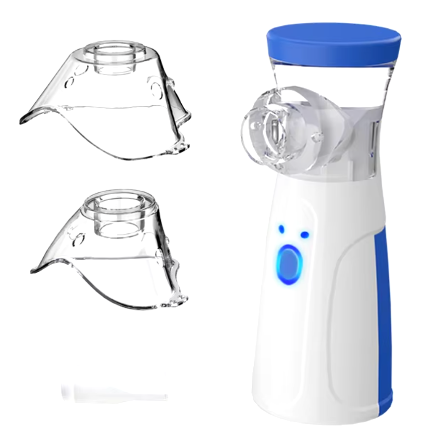 Nebulizador Portatil, Nebulizador para Bebe, Niños Adultos, silencioso inhaladores eléctricos, USB-C con diseño portátil, fácil de usar y limpiar, para uso doméstico y de viajes.